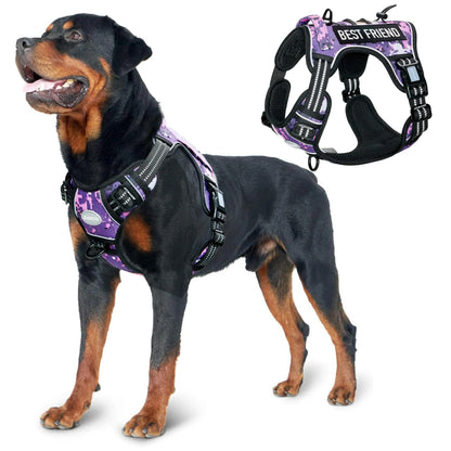 【#Dealsforyoudays】Auroth Tactical Dog Harness – Universal Harness, Walking Harness & Safety Harnesses for Small to Large Dogs, Durable Reflective, Easy to Control, No Pull Adjustable Pet Harness, Pet Supplies