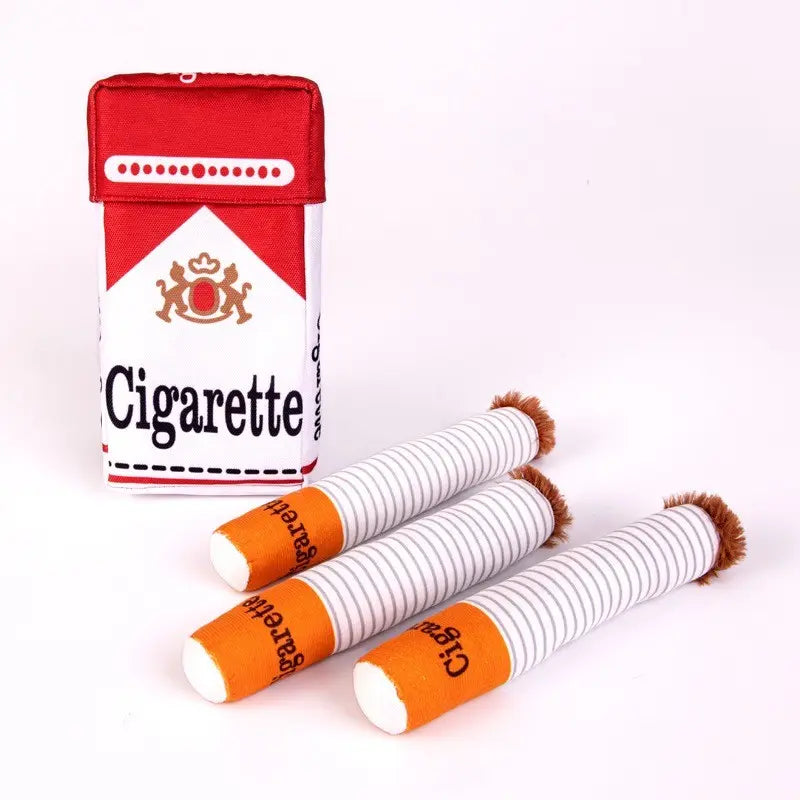 Premium Pet Interactive Sound and Scent Toy Cigar Box with Three Sound Cigar Toys, Versatile Play Options, and Concealed Treats for Active Dogs
