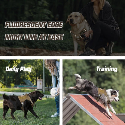 【#Dealsforyoudays】Auroth Tactical Dog Harness – Universal Harness, Walking Harness & Safety Harnesses for Small to Large Dogs, Durable Reflective, Easy to Control, No Pull Adjustable Pet Harness, Pet Supplies