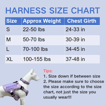 Adjustable Dog Harness, Leash, and Collar Set with 12 Patches for Medium to Large Dogs - Ideal for Outdoor Activities