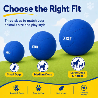 Xixipup Interactive Herding Ball for High-Energy Dogs, Heavy-Duty Oxford Cover Inflatable Exercise & Training Toy, 18/22/25 Inch