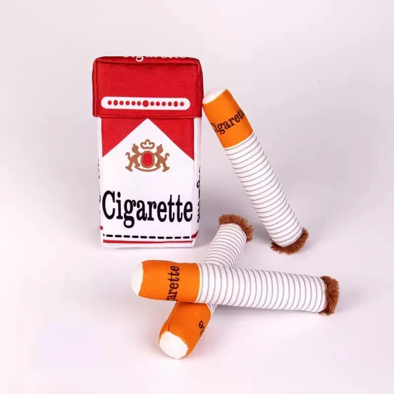 Premium Pet Interactive Sound and Scent Toy Cigar Box with Three Sound Cigar Toys, Versatile Play Options, and Concealed Treats for Active Dogs