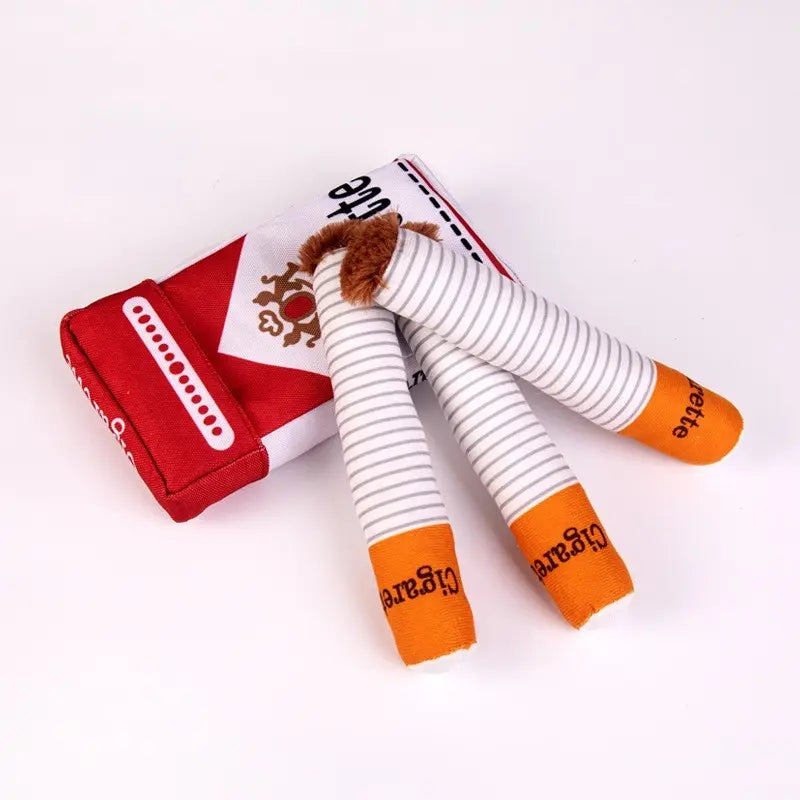 Premium Pet Interactive Sound and Scent Toy Cigar Box with Three Sound Cigar Toys, Versatile Play Options, and Concealed Treats for Active Dogs