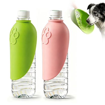 Portable Dog Water Bottle - Foldable Pet Water Dispenser for Travel, Hiking, and Outdoor Activities