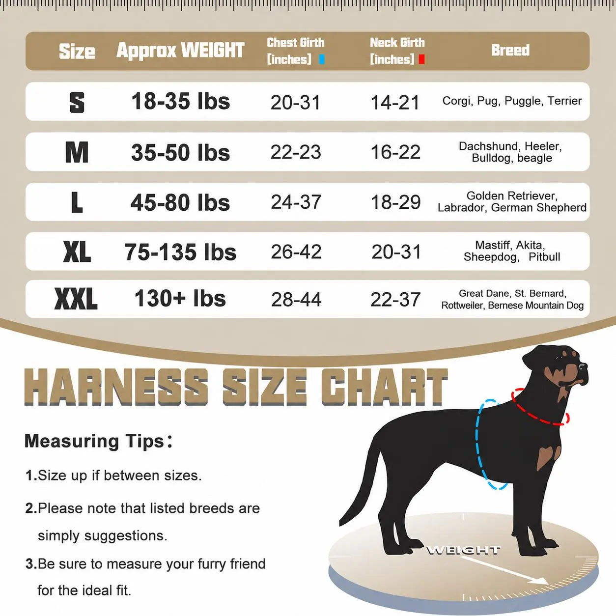 【#Dealsforyoudays】Auroth Tactical Dog Harness – Universal Harness, Walking Harness & Safety Harnesses for Small to Large Dogs, Durable Reflective, Easy to Control, No Pull Adjustable Pet Harness, Pet Supplies