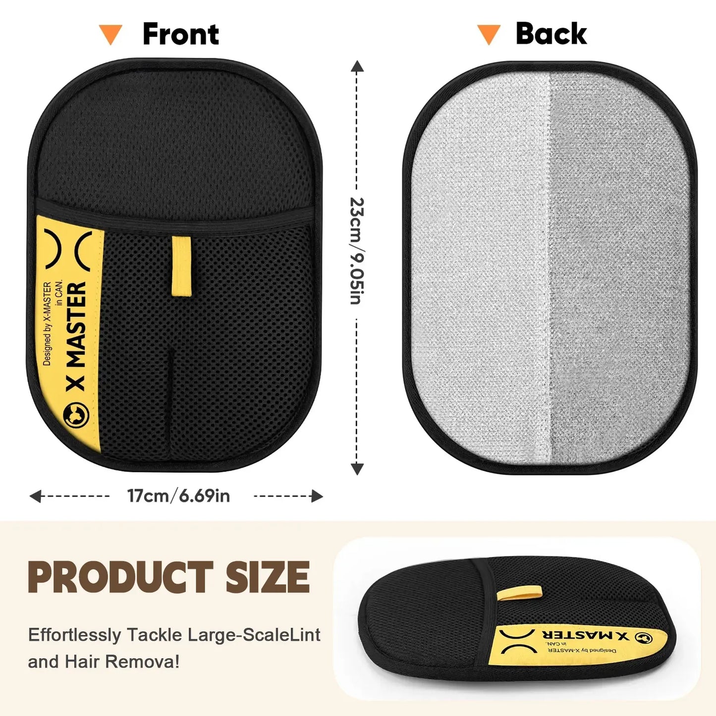 Upgraded Electrostatic Pet Hair Removal Glove - Reusable Two-Way Brush Mitt for Cat & Dog Hair Removal from Bed, Cat Scratcher, Cat Tree , Premium Grooming & Cleaning Glove for Couch, Portable Pet Hair Removal Roller,Pet Furremoval
