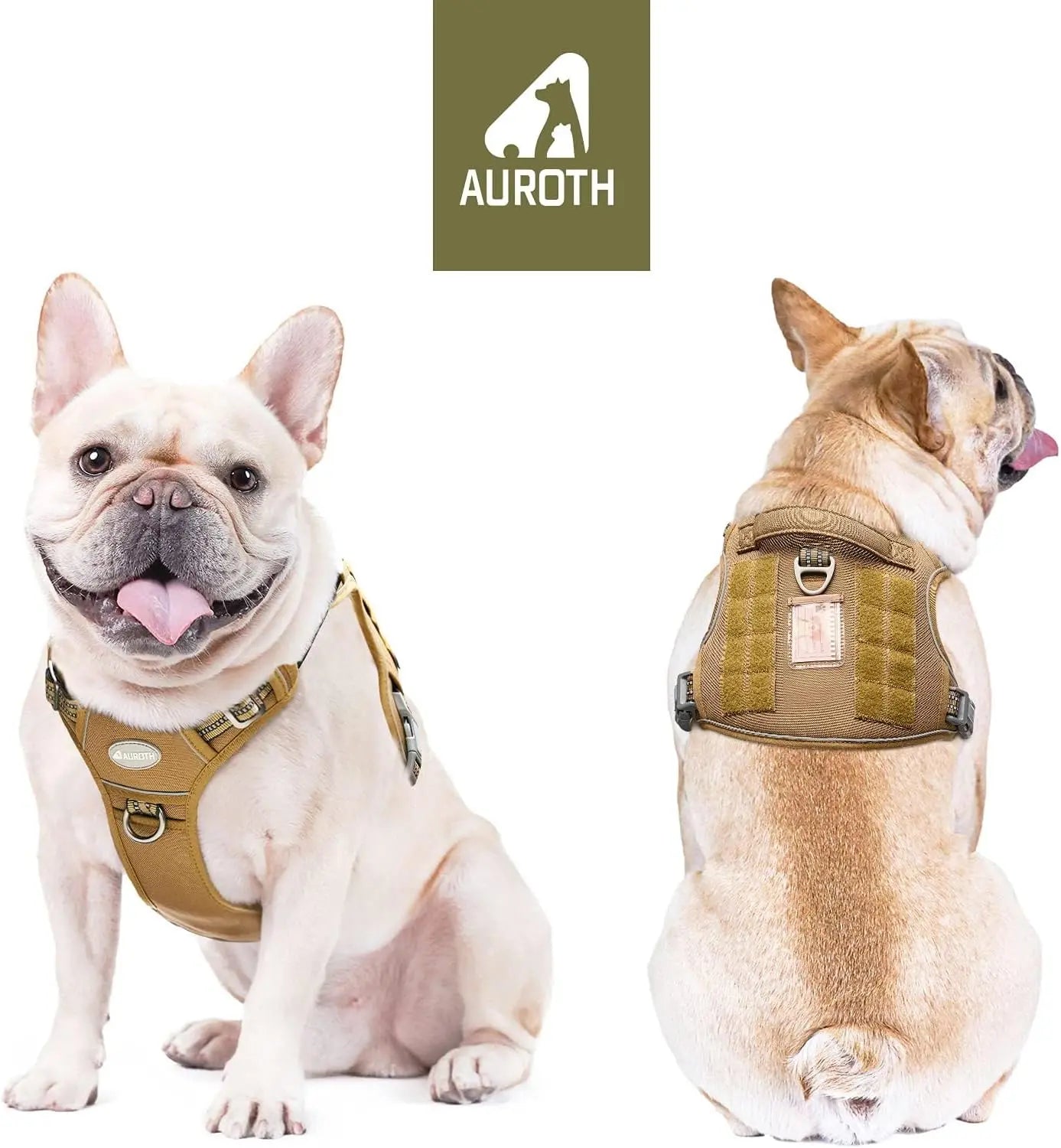 【#Dealsforyoudays】Auroth Tactical Dog Harness – Universal Harness, Walking Harness & Safety Harnesses for Small to Large Dogs, Durable Reflective, Easy to Control, No Pull Adjustable Pet Harness, Pet Supplies