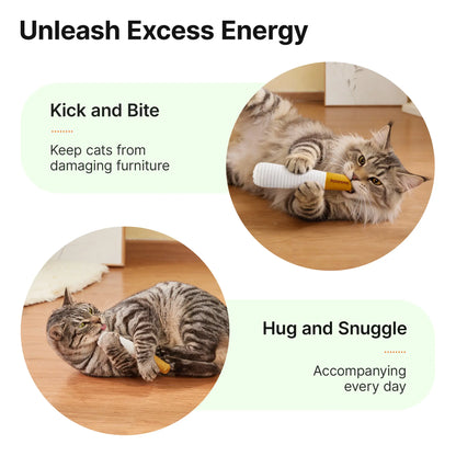 Potaroma Natural Silvervine Cat Toys – Interactive Chew Kicker for Indoor Cats and Kittens – Boredom and Stress Relief Solutions