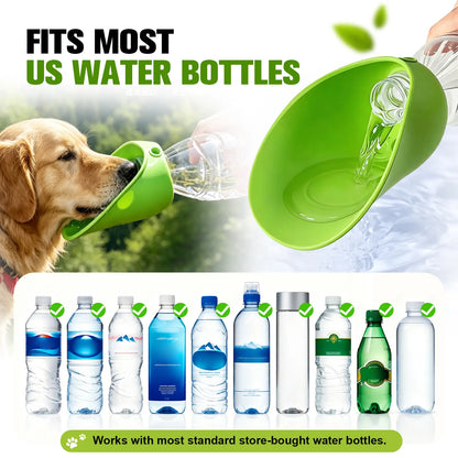 Portable Dog Water Bottle - Foldable Pet Water Dispenser for Travel, Hiking, and Outdoor Activities