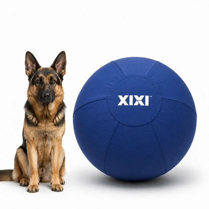 Xixipup Interactive Herding Ball for High-Energy Dogs, Heavy-Duty Oxford Cover Inflatable Exercise & Training Toy, 18/22/25 Inch