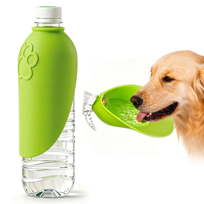 Portable Dog Water Bottle - Foldable Pet Water Dispenser for Travel, Hiking, and Outdoor Activities