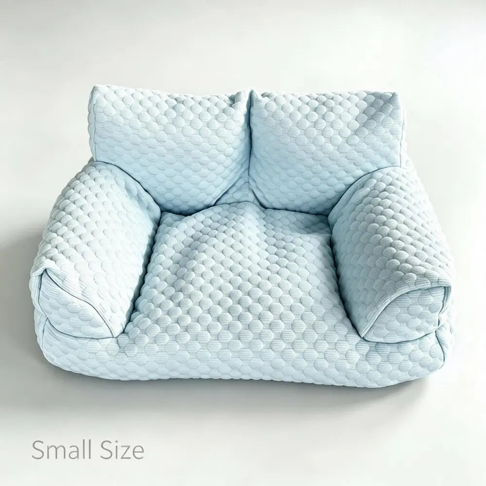 Cooling Pet Sofa with Ice Bean Fabric and Massage Beads, Durable and Breathable Design for Small to Medium Dogs and Cats