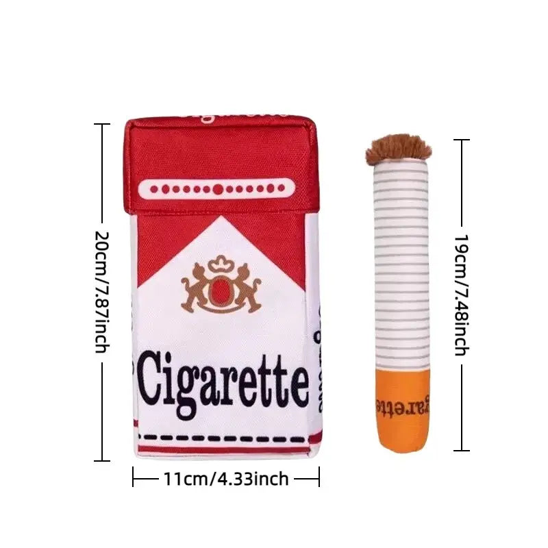 Premium Pet Interactive Sound and Scent Toy Cigar Box with Three Sound Cigar Toys, Versatile Play Options, and Concealed Treats for Active Dogs