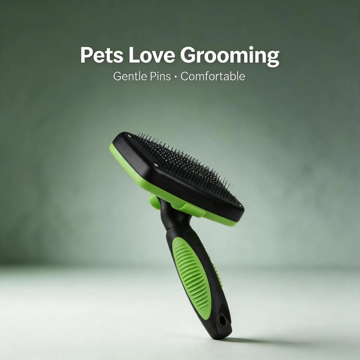 Self-Cleaning Pet Slicker Brush - One-Click Release Dog & Cat Grooming Comb